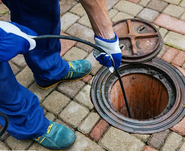 Professional inspecting a sewer line for Camera Sewer Line Inspection in Willard, MO.